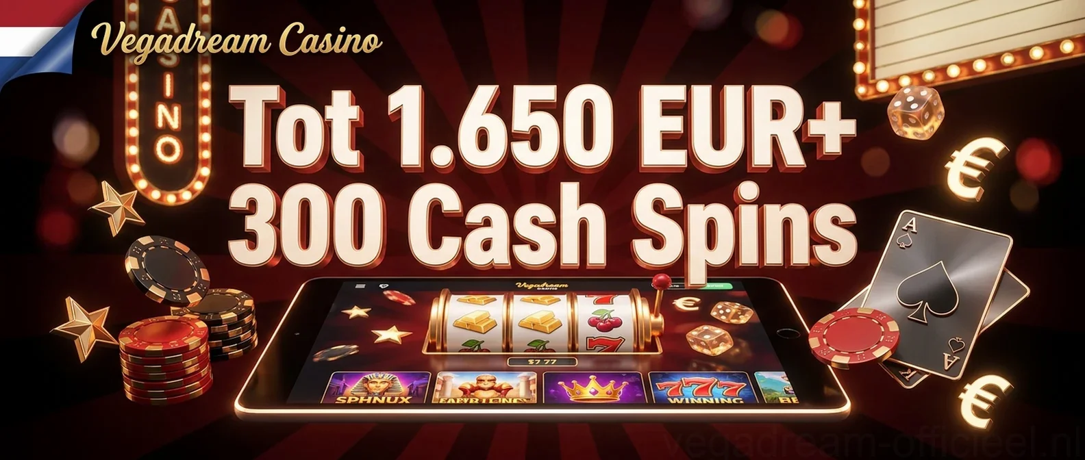 Tot 1.650 EUR+ 300 Cash Spins